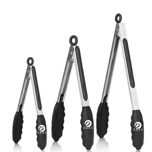 Stainless Antislip Steel Locking Kitchen Tong