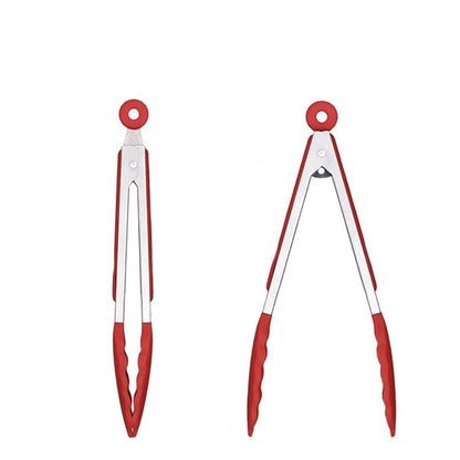 Stainless Antislip Steel Locking Kitchen Tong