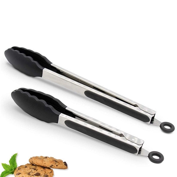 Stainless Antislip Steel Locking Kitchen Tong