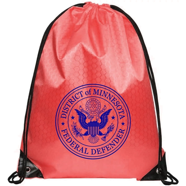 Football Shaped Fabric Drawstring (13.5 " x 16.5")