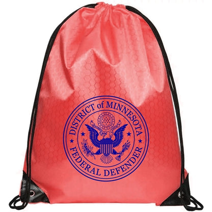 Football Shaped Fabric Drawstring (13.5 " x 16.5")