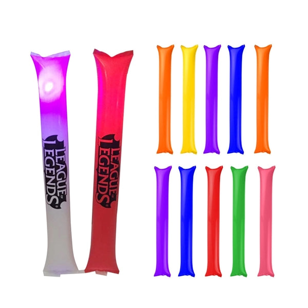 MOQ 100 Light up Inflatable Thunder Sticks