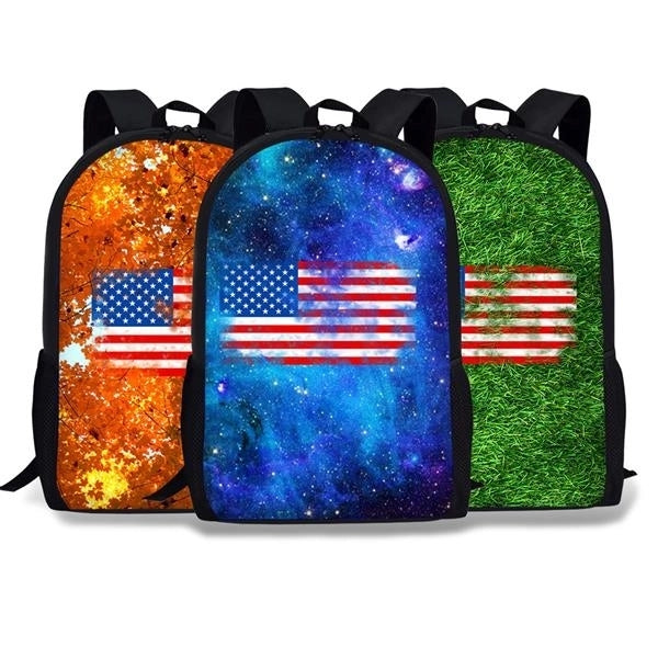 Custom Sublimtion Full Printing US Flag Backpack