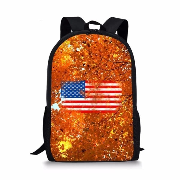 Custom Sublimtion Full Printing US Flag Backpack
