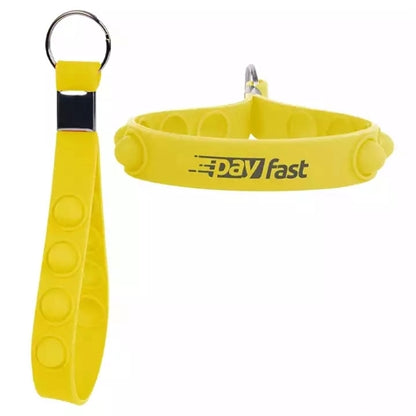 Silicone Keychain Anti Stress Reliever Pop Bubble Wristband