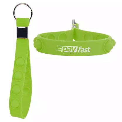 Silicone Keychain Anti Stress Reliever Pop Bubble Wristband