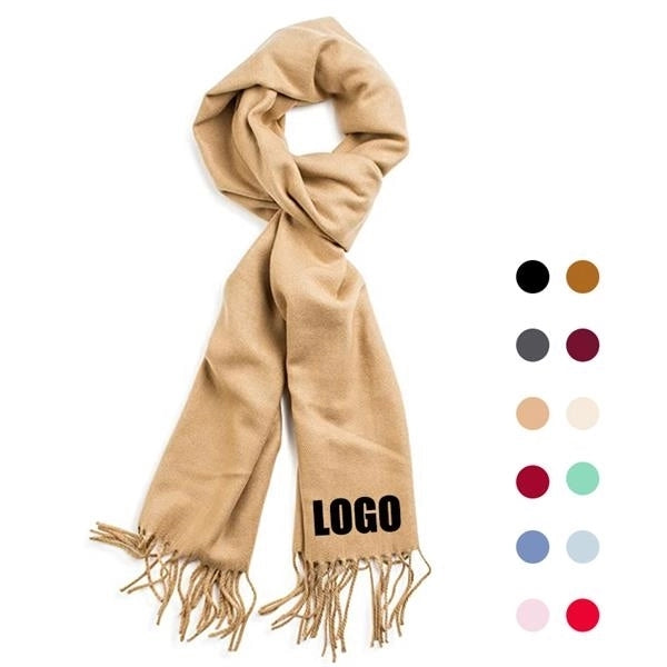 Autumn Winter Keep Warm 100% Cashmere Blanket Scarf