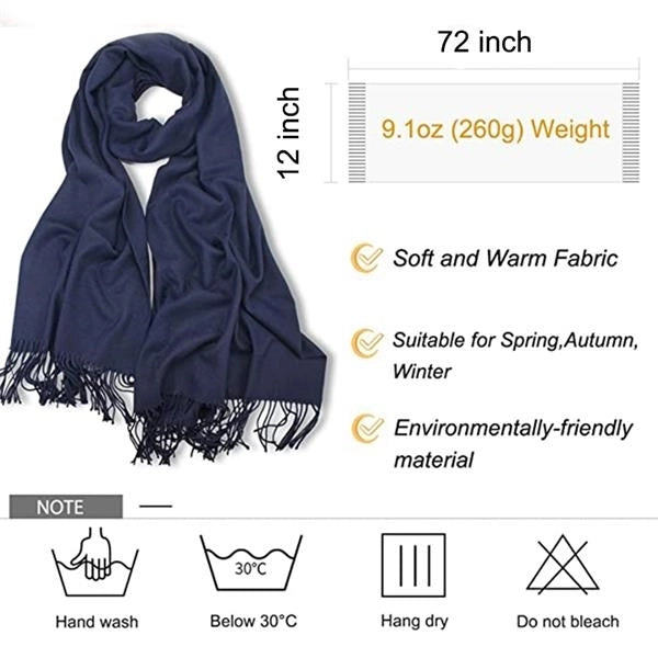 Autumn Winter Keep Warm 100% Cashmere Blanket Scarf