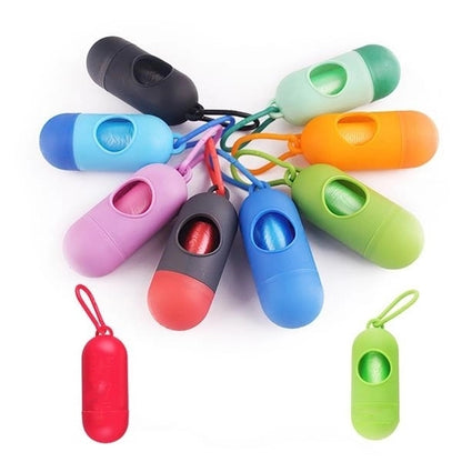 Bullet Type Pill Dog Poop Bag Holder Portable Pet Supplies