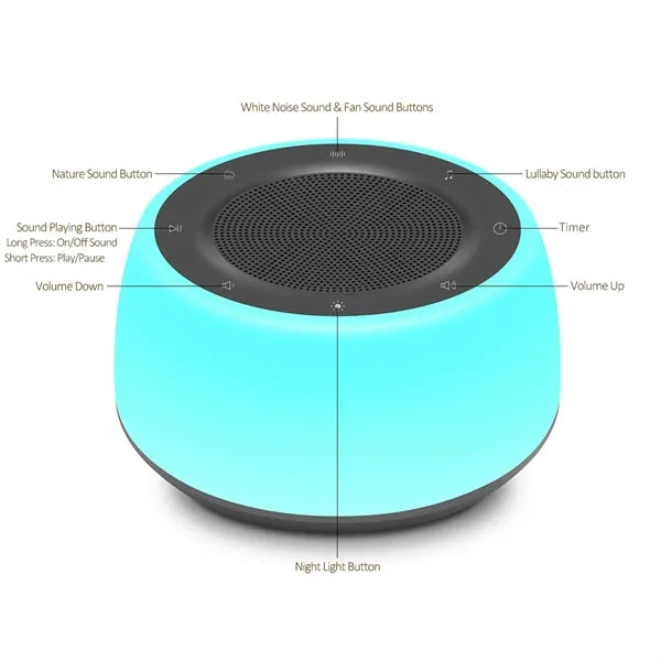 White Noise Sound Machine with Night Light