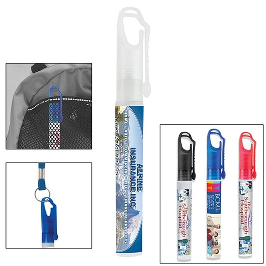 SprayClip 10 ml. Antibacterial Hand Sanitizer Spray Pump