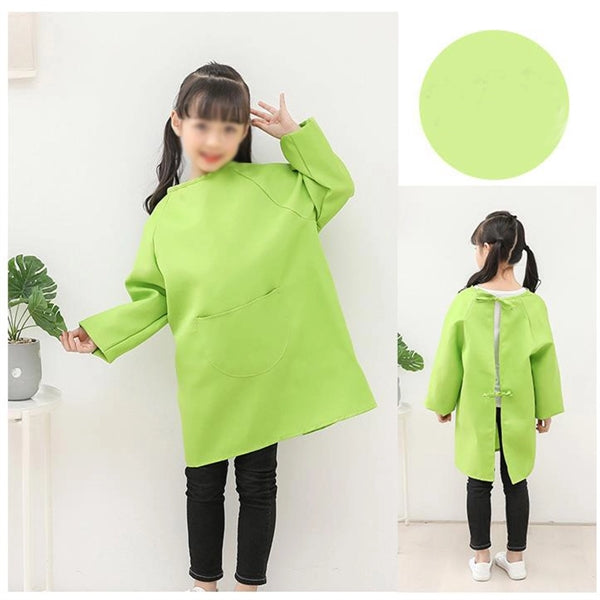 Children's Painting Smock Anti-Fouling Long Sleeve Apron