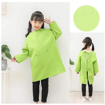Children's Painting Smock Anti-Fouling Long Sleeve Apron