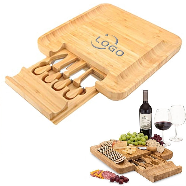 4-Piece Bamboo Cheese Tray