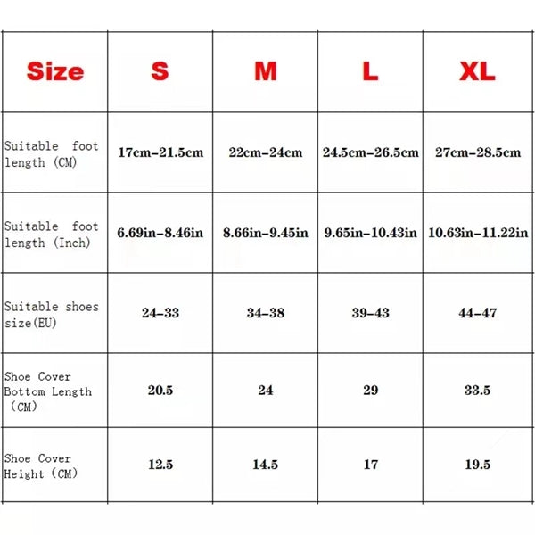 Waterproof Silicone Shoe Covers With Zipper