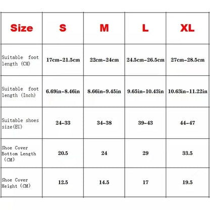 Waterproof Silicone Shoe Covers With Zipper