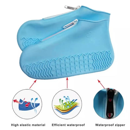 Waterproof Silicone Shoe Covers With Zipper