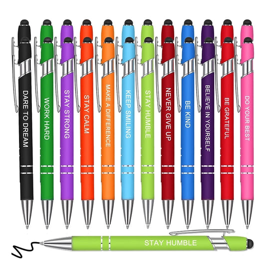 Ellipse Softy Brights w/Stylus - Laser Engraved - Metal Pen
