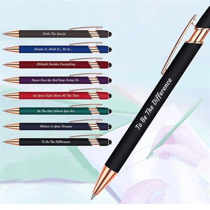Ellipse Softy Brights w/Stylus - Laser Engraved - Metal Pen