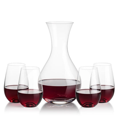 Adelita Carafe & Boston Stemless Wine
