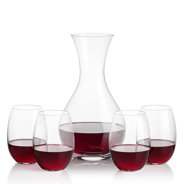 Adelita Carafe &  Carlita Stemless Wine