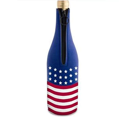 12 Oz. Neoprene Bottle Cooler W/ Binding
