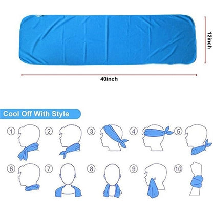 Double Colors Cooling Towel--Large Size