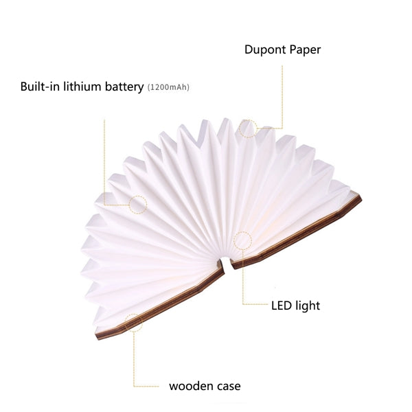 Novelty Folding Book Lamp