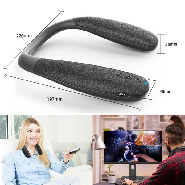 Wireless Neckband Wearable Bluetooth Speaker