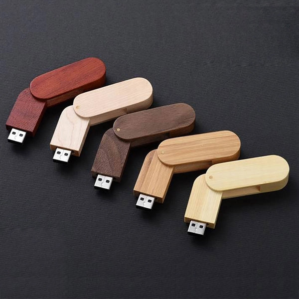 Wooden USB Flash Drive With Gift Case