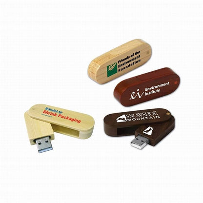 Wooden USB Flash Drive With Gift Case