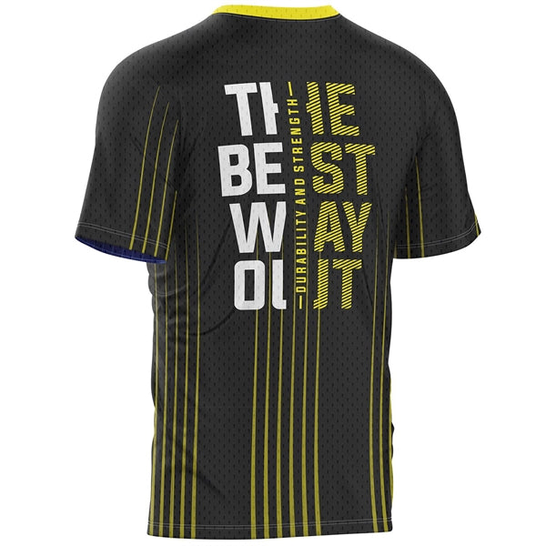 Unisex 160 GSM Birdseye Mesh Sublimated Short Sleeve T-Shirt