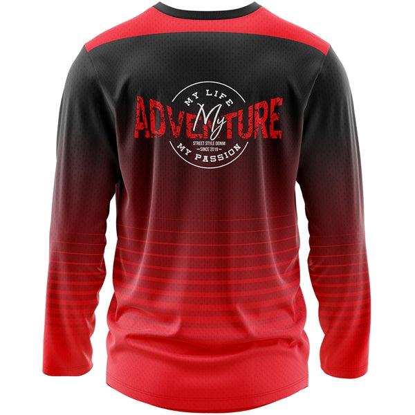 Men's 160 GSM Birdseye Mesh Sublimation Long Sleeve T-Shirt