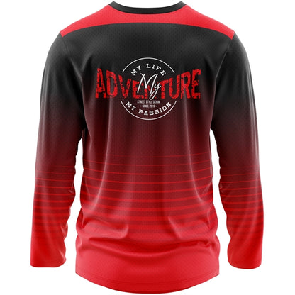 Men's 160 GSM Birdseye Mesh Sublimation Long Sleeve T-Shirt