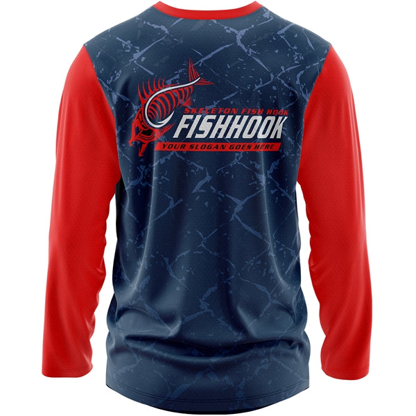 Unisex 170 GSM Sunproof SPF 50+ Long Sleeve Fishing T-Shirt