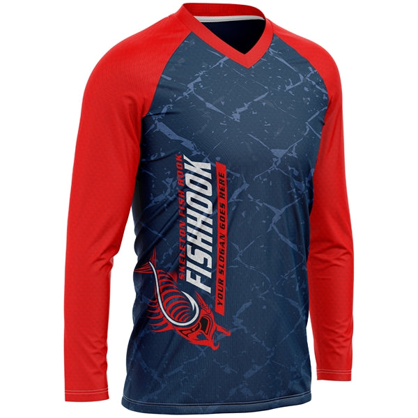 Unisex 170 GSM Sunproof SPF 50+ Long Sleeve Fishing T-Shirt
