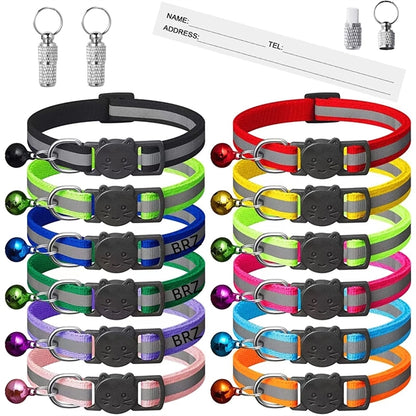 Reflective Dog Cat Collars with Bells
