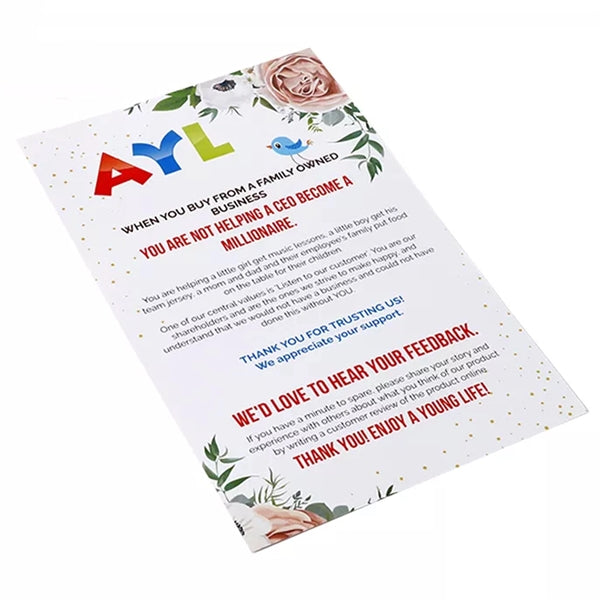 8.5" x 11.5" Full Color Flyers Gloss Text With Aqueous