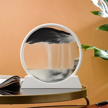 7Inch Moving Sand Art Picture,Glass 3D Deep Sea Sandscape