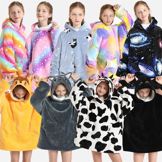 Children Lazy Blanket Hoodie