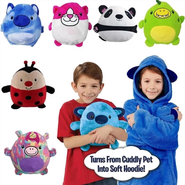 Children Folded Hoodie Blanket