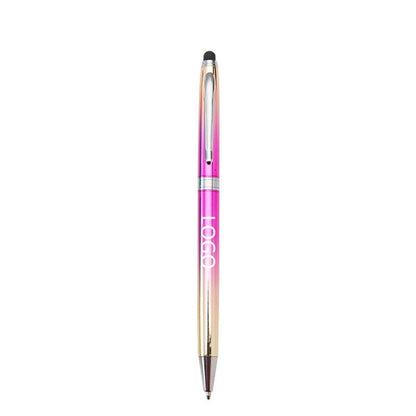 Rainbow Metal Pen with Stylus