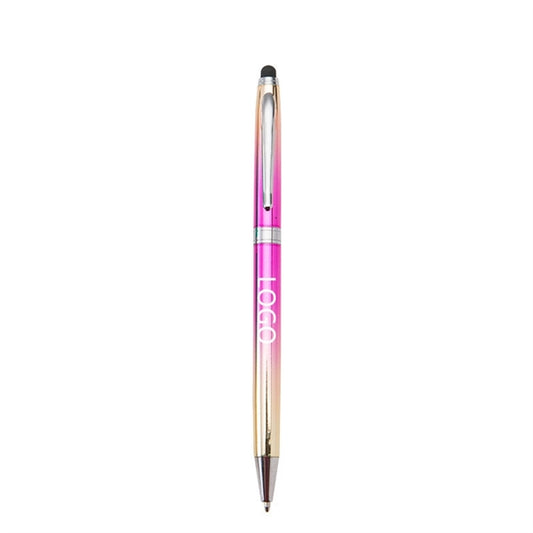 Rainbow Metal Pen with Stylus