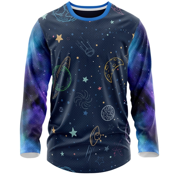 Youth 160 GSM Birdseye Mesh Sublimation Long Sleeve T-Shirt