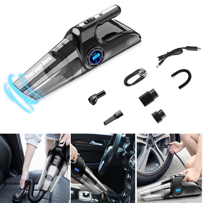 Car Vacuum Cleaner With Digital Air Compressor Pump