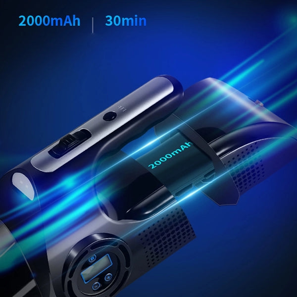 Car Vacuum Cleaner With Digital Air Compressor Pump