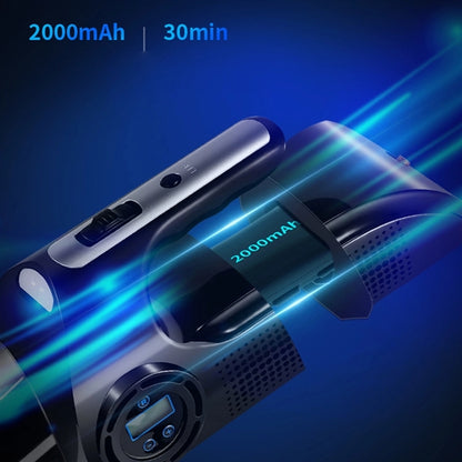 Car Vacuum Cleaner With Digital Air Compressor Pump