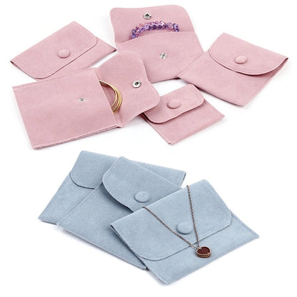 Velvet Jewelry Pouch with Snap Button