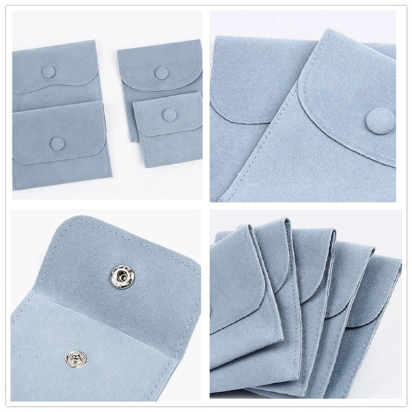 Velvet Jewelry Pouch with Snap Button
