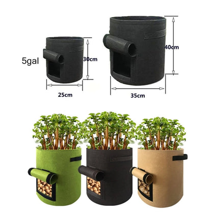 5 Gallon Felt Garden Planting Grow Bag